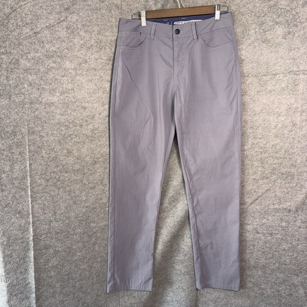 Johnnie-O Marin Prep‎ Performance Pants Men 30x30 Gray Moisture Wick- SIZE NOTE
